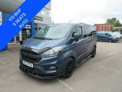 Used Ford Transit Custom Limited 170 HP (125 kW) 2023 Blue metallic (metallic colour) Van