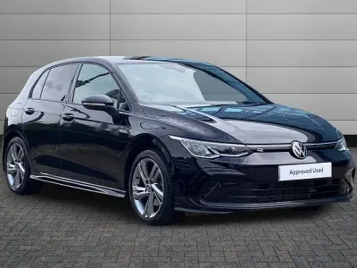 Used VW Golf VIII R-line 150 HP (110 kW) 2021 Black Hatchback