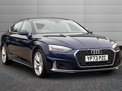 Used Audi A5 Sport 150 HP (110 kW) 2023 Navarra blue Coupe