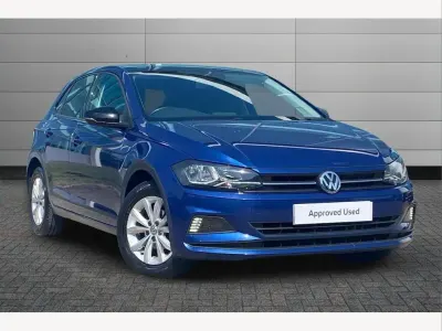 Used VW Polo SE 95 HP (69 kW) 2019 Blue Hatchback