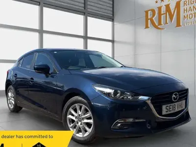 Used Mazda 3 121 HP (88 kW) 2018 Blue Hatchback