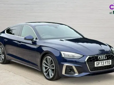 Used Audi A5 Sportback S-Line 150 HP (110 kW) 2023 Blue Hatchback