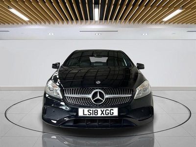 Used Mercedes A180 AMG line 109 HP (80 kW) 2018 Black Hatchback