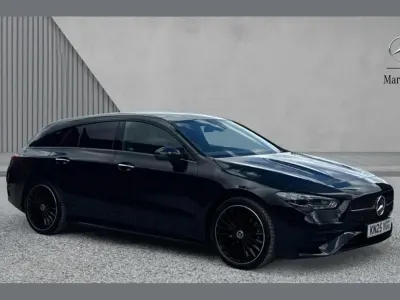 Used Mercedes CLA220 AMG Line Premium Plus 190 HP (139 kW) 2025 Cosmos black metallic Sedan