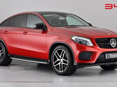 Used Mercedes GLE350 AMG line 258 HP (189 kW) 2016 Designo hyacinth red SUV
