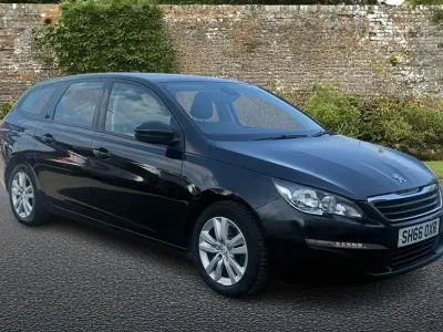 Used Peugeot 308 SW Active 120 HP (88 kW) 2016 Black Estate