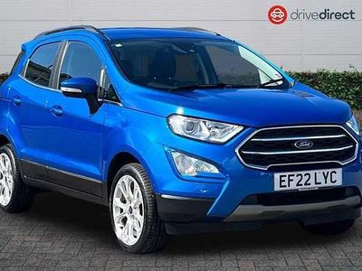 Blue Used 2022 Ford Ecosport Titanium SUV | £10,598 (Fair price)