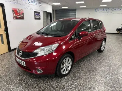 Used Nissan Note Acenta Premium 98 HP (72 kW) 2016 Red Hatchback