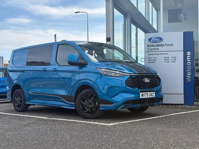 New Ford Transit Custom Sport 232 HP (170 kW) 2025 Blue Van