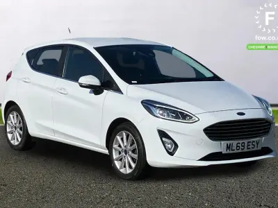 Usado Ford Fiesta Titanium 125 HP (91 kW) 2019 Branco Citadino