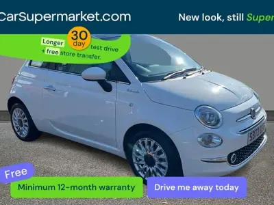 Używany Fiat 500 Dolcevita 69 KM (50 kW) 2022 Biały Hatchback