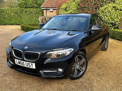 Used BMW 218 Sport Line 2016 Black Coupe