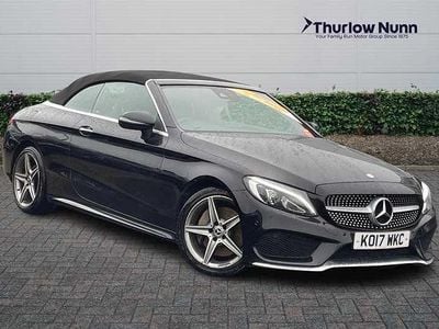 Black Used 2017 Mercedes C250 AMG line Cabriolet | £14,099 (Fair price)