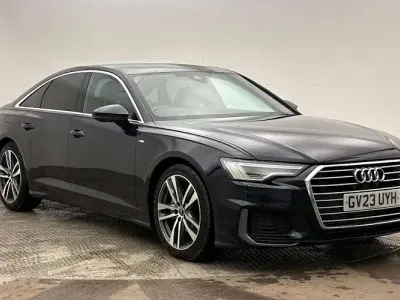 Used Audi A6 S-Line 204 HP (150 kW) 2023 Blue Sedan