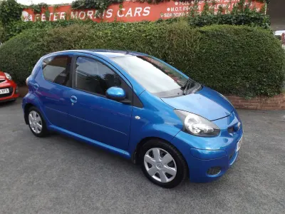 Used Toyota Aygo 67 HP (49 kW) 2010 Blue Hatchback