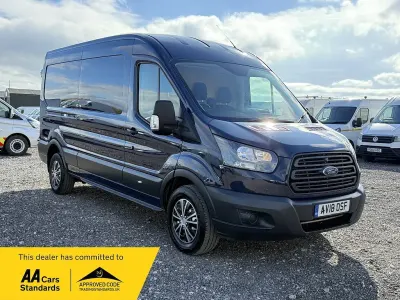 Used Ford Transit 130 HP (95 kW) 2018 Blue Van