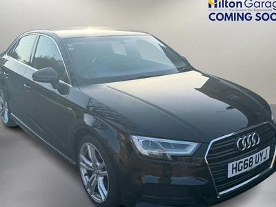 Used Audi A3 S-Line 150 HP (110 kW) 2019 Black Sedan