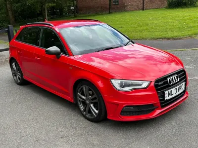 Used Audi A3 S-Line 2013 Red Hatchback