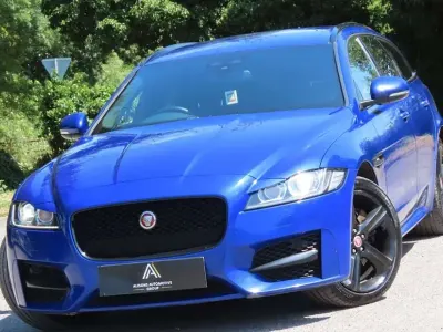 Used Jaguar XF Sportbrake R-Sport 180 HP (132 kW) 2018 Blue Estate