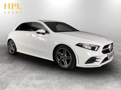 Used Mercedes A200 AMG line 163 HP (119 kW) 2019 White Hatchback