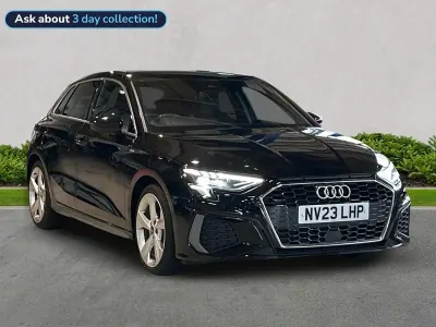 Used Audi A3 Sportback S-Line 150 HP (110 kW) 2023 Black Hatchback