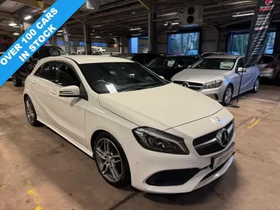 Used Mercedes A200 AMG Line Premium 134 HP (98 kW) 2015 White Hatchback