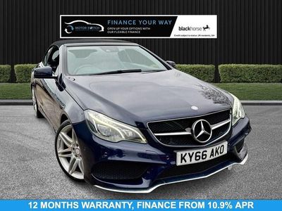 Used Mercedes E220 AMG line 2016 Blue Cabriolet