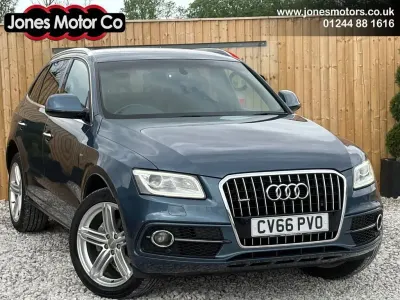 Used Audi Q5 S-line plus 190 HP (139 kW) 2016 Blue SUV