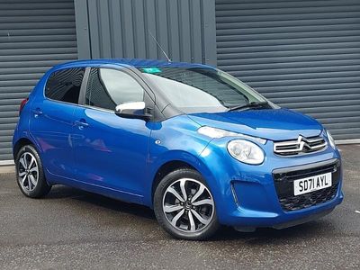 Begagnad Citroën C1 Shine 72 HK (52 kW) 2021 Blå Halvkombi