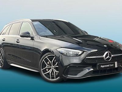 Black Used 2023 Mercedes C220 AMG Line Premium Plus Estate | £32,695