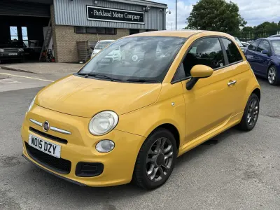 Used Fiat 500 S 69 HP (50 kW) 2015 Yellow Hatchback