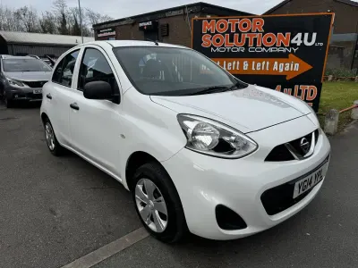 Second-hand Nissan Micra Visia 80 CP (58 kW) 2014 Alb Hatchback