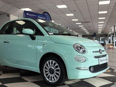 Used Fiat 500 Lounge 69 HP (50 kW) 2017 Green Hatchback
