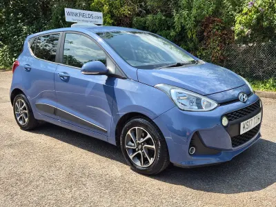 Used Hyundai i10 Premium 66 HP (48 kW) 2017 Blue Hatchback