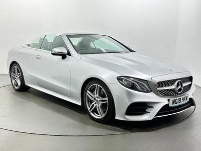 Used Mercedes E220 AMG Line Premium 194 HP (142 kW) 2018 Silver Cabriolet