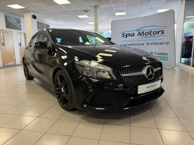 Used Mercedes A200 AMG line 2017 Black Hatchback