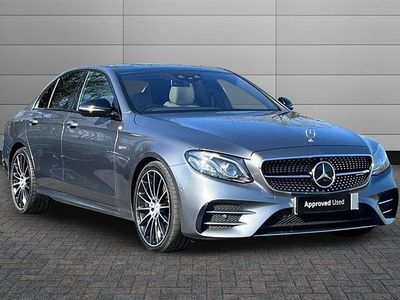 Used Mercedes E43 AMG Premium Plus 401 HP (294 kW) 2018 Selenite grey Sedan
