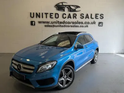 Used Mercedes GLA220 AMG line 177 HP (130 kW) 2016 Blue SUV