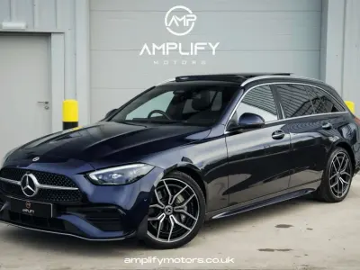 Second-hand Mercedes C220 AMG Line Premium Plus 2022 Albastru Break