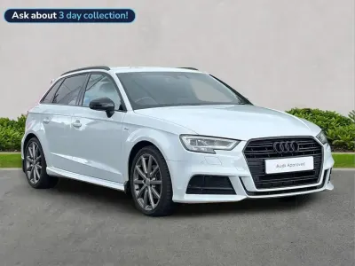 Used Audi A3 Black Edition 113 HP (83 kW) 2019 White Sedan