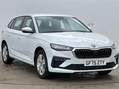 Used Skoda Scala SE 85 HP (62 kW) 2025 Moon white metallic Hatchback