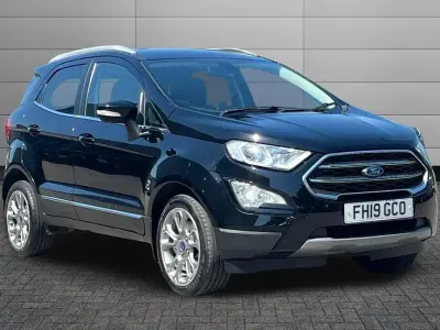 Used Ford Ecosport Titanium 125 HP (91 kW) 2019 Agate black SUV