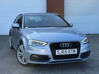 Begagnad Audi A3 S-Line 150 HK (110 kW) 2015 Silver Halvkombi