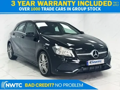 Used Mercedes A180 AMG line 109 HP (80 kW) 2017 Black Hatchback