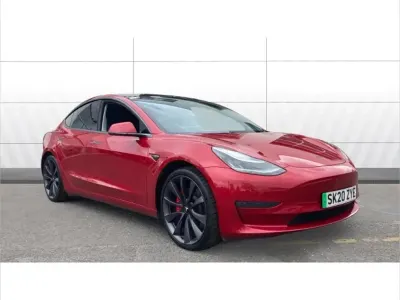 Used Tesla Model 3 Performance 461 kW (627 HP) 2020 Red Sedan