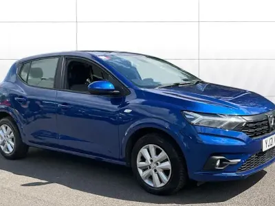 Used Dacia Sandero Comfort 91 HP (66 kW) 2021 Blue Hatchback