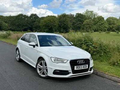 Used Audi A3 S-Line 2013 White Hatchback