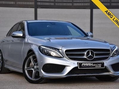 Used Mercedes C220 AMG line 170 HP (125 kW) 2017 Silver Sedan