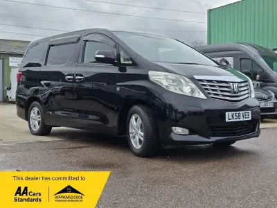 Begagnad Toyota Alphard 2008 Svart Minibuss