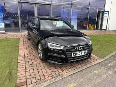 Used Audi A3 Black Edition 150 HP (110 kW) 2017 Mythos black Sedan